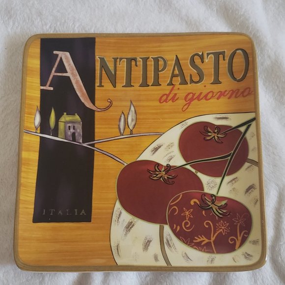 Italian Themed Plate Set of 4 - Picture 5 of 5